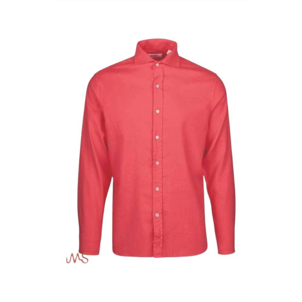 NEW SWIMS men's santorini linen sport shirt in calypso